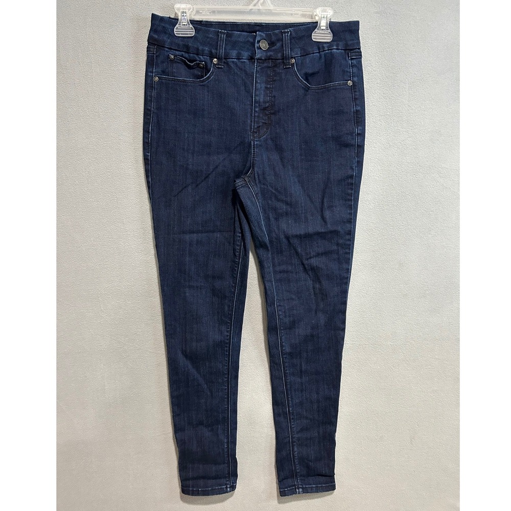7 For all mankind Tummyless High Rise Skinny Jeans Womens 10 Dark Wash Denim